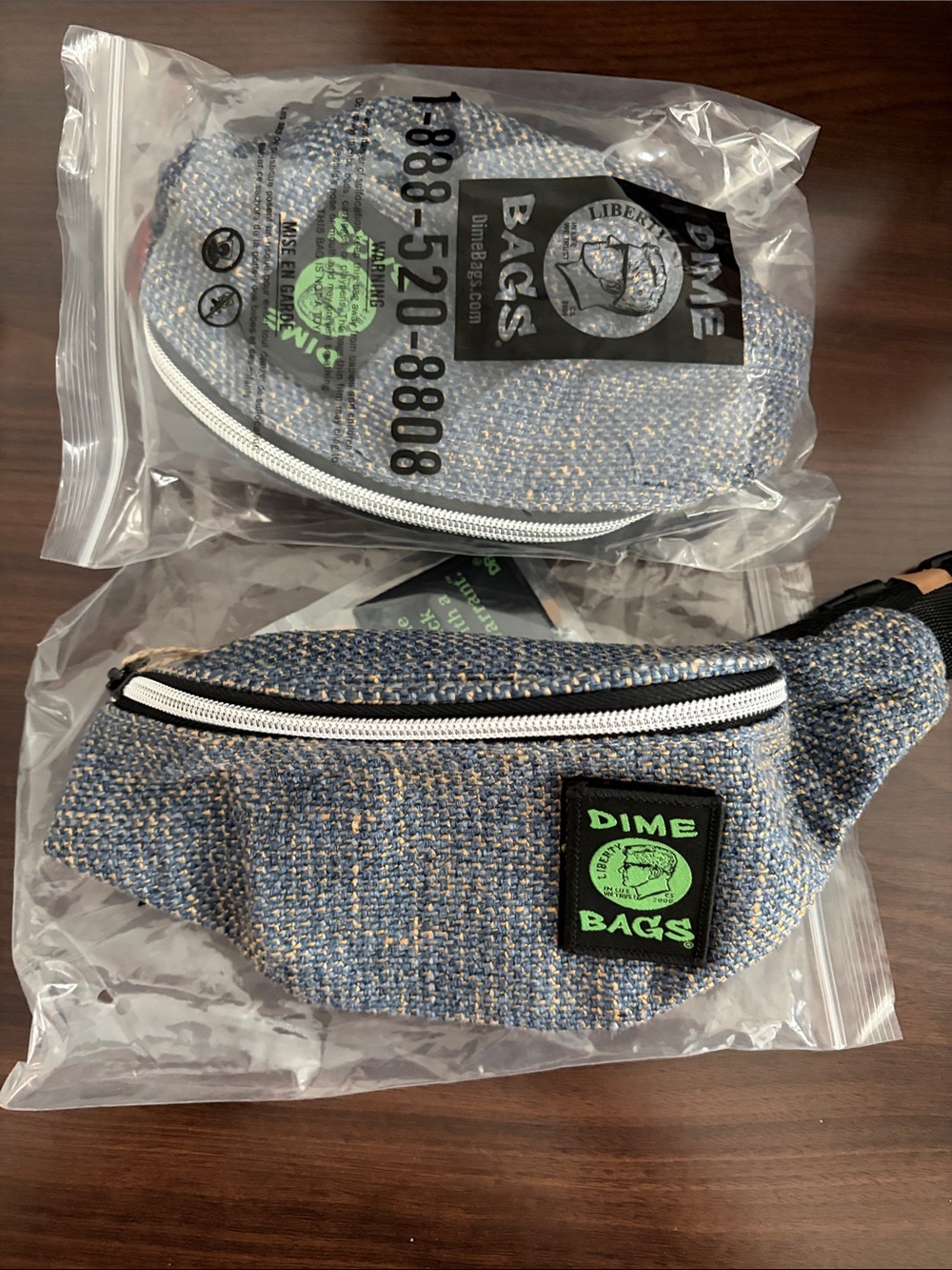 Dime Bag the stash pack, aqua great fanny pack unisex sold separately quantity 2